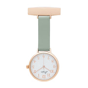 Meraki White/Rose Gold/Sage Leather Fob 35