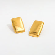 Joelle Oversized Rectangle Studs