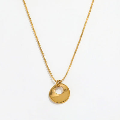Paisley Round Charm Bead Necklace