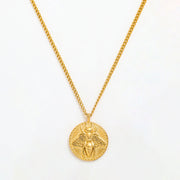 Honey Bee Coin Necklace