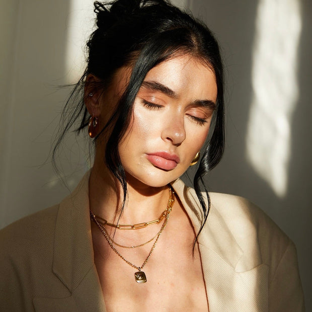 Nova Face Pendant Necklace