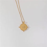 Soleil Sun Coin Necklace