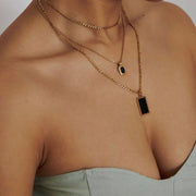 Quinn Black Onyx Pendant Necklace