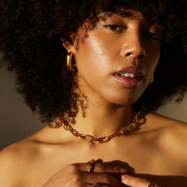 Laina Chunky Interlock Necklace