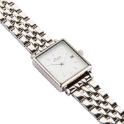 Quaintrelle Square White/Silver Link 22*24mm