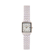 Quaintrelle Square White/Silver Link 22*24mm
