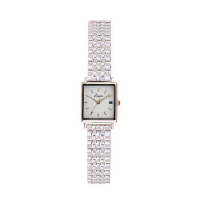 Quaintrelle Square White/Silver Link 22*24mm