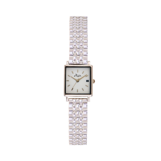 Quaintrelle Square White/Silver Link 22*24mm