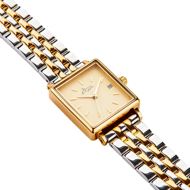 Quaintrelle Square Gold/Silver Link 22*24mm