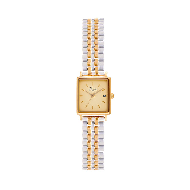Quaintrelle Square Gold/Silver Link 22*24mm