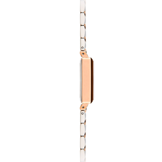 Quaintrelle Square Rose Gold/Silver Link 22*24mm