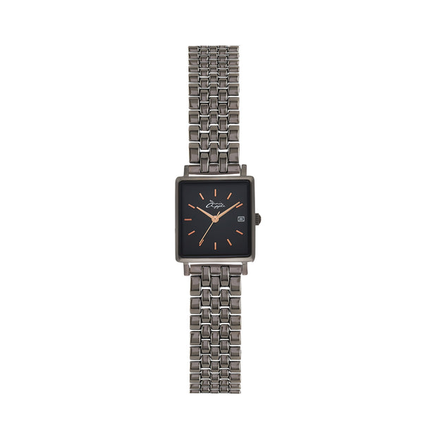 Quaintrelle Square Rose Gold/Gunmetal Link 22*24mm
