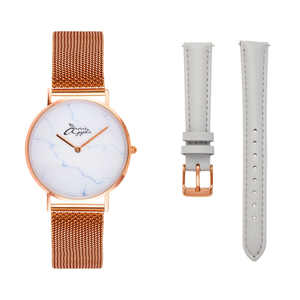 Jumeirah Marble/Rose Gold Interchangeable 36