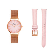 Metanoia Rose Gold/Pink Seashell Petite Interchangeable 28