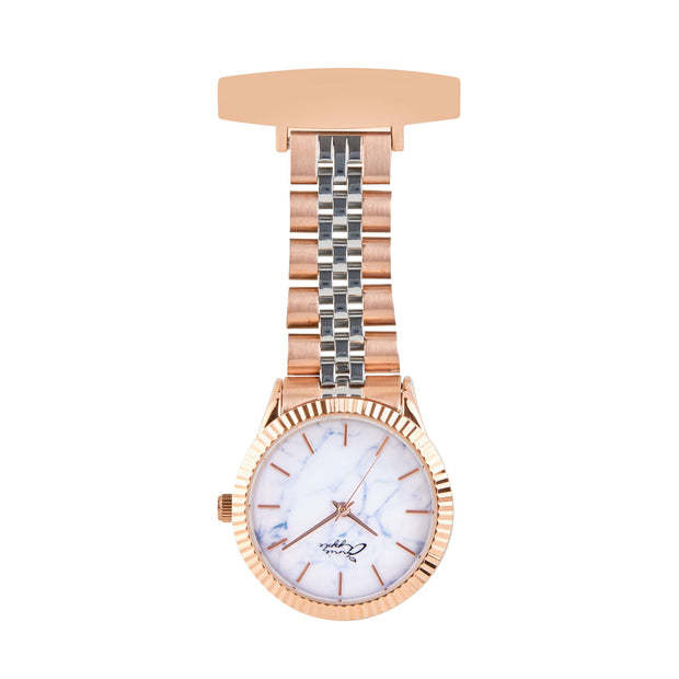 Callista Marble/Silver/Rose Gold Link Fob 35