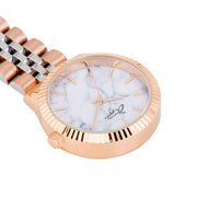 Callista Marble/Silver/Rose Gold Link Fob 35