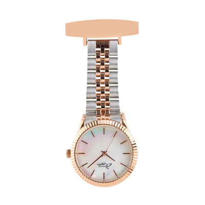 Callista Mother Of Pearl/Rose Gold/Silver Link Fob 35