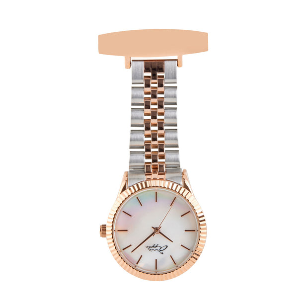 Callista Mother Of Pearl/Rose Gold/Silver Link Fob 35
