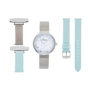 Venus Interchangeable Marble/Silver/Blue Mesh