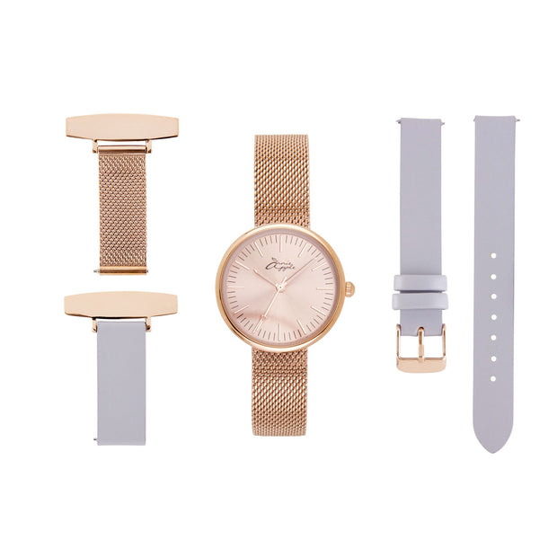 Venus Interchangeable Rose Gold/Lilac Leather
