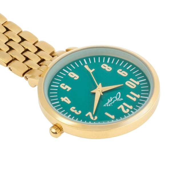 Aurora Emerald/Gold Link Fob 35