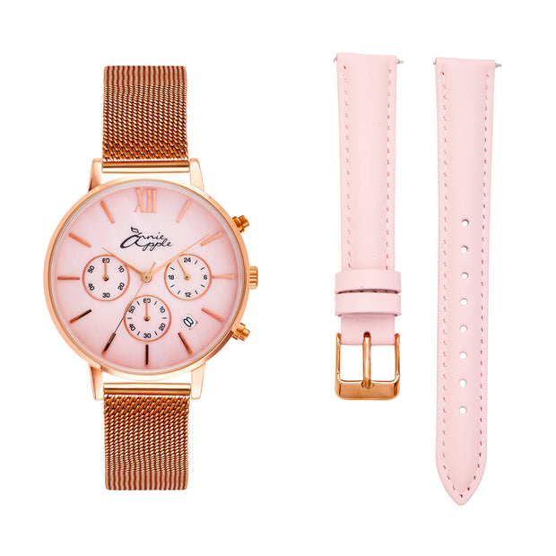 Marseille Seashell/Rose Gold/Pink Multifunctional Interchangeable 38
