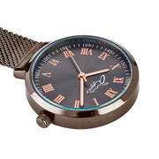 Meraki Rose Gold/Gunmetal Mesh Fob 35
