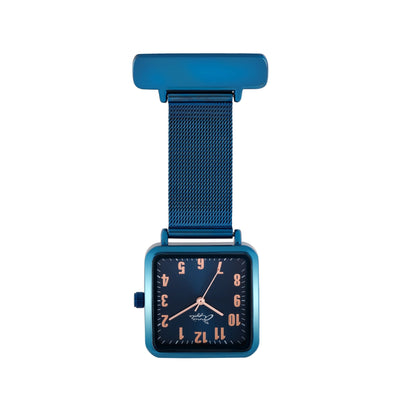 Eunoia Rose Gold/Blue Mesh Fob 28