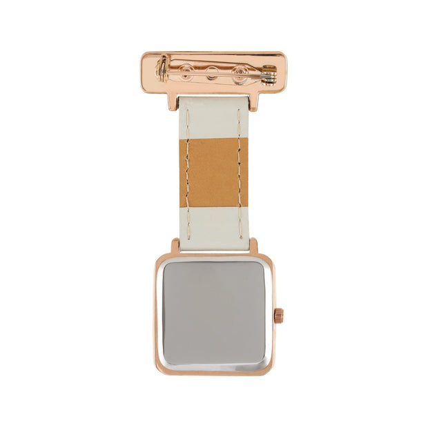 Eunoia Rose Gold/Grey Leather Fob 28