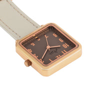Eunoia Rose Gold/Grey Leather Fob 28