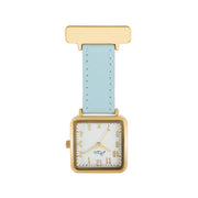 Eunoia White/Gold/Blue Leather Fob 28
