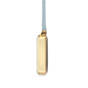 Eunoia White/Gold/Blue Leather Fob 28