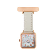 Eunoia Marble/Rose Gold/Grey Leather Fob 28