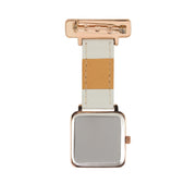 Eunoia Marble/Rose Gold/Grey Leather Fob 28
