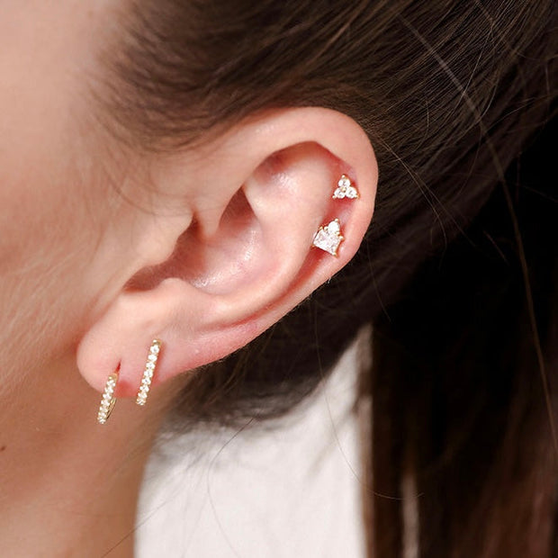 Maeve Silver Stud Earrings