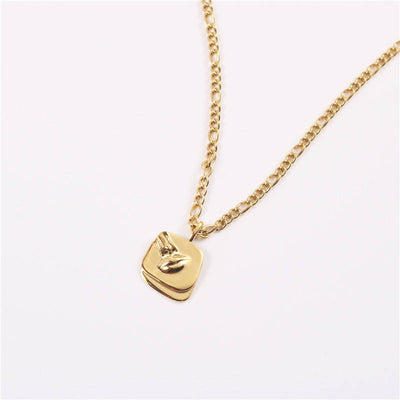 Nova Face Pendant Necklace