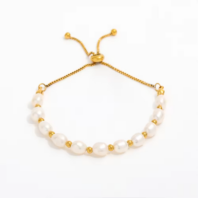 Rae Pearl Bead Slider Bracelet