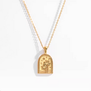 Summer Palm Pendant Necklace