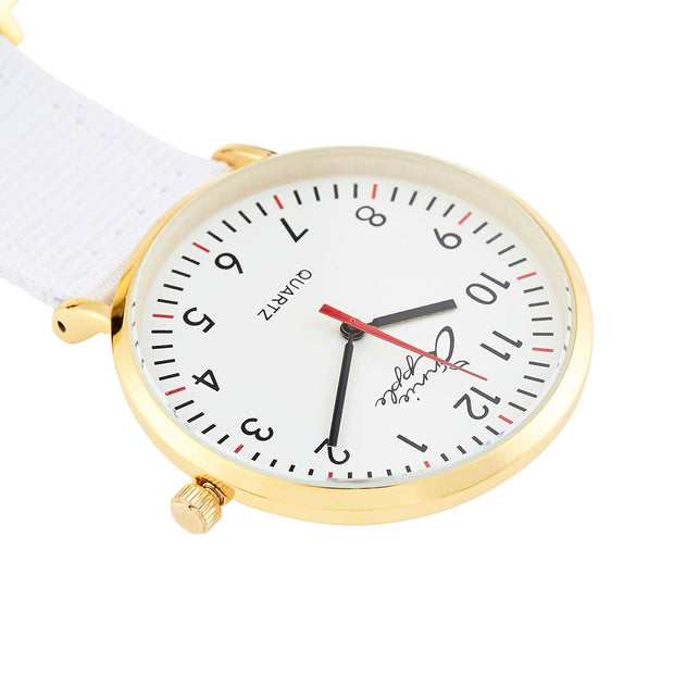 Gold Mesh/Nato Interchangeable Nurse Watch