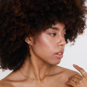 Rio Snake Gold Stud Earrings