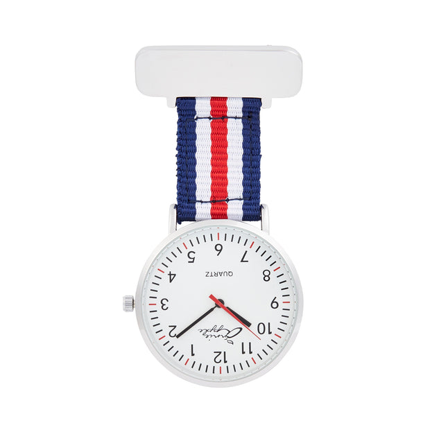 Silver Mesh/Nato Interchangeable Nurse Watch