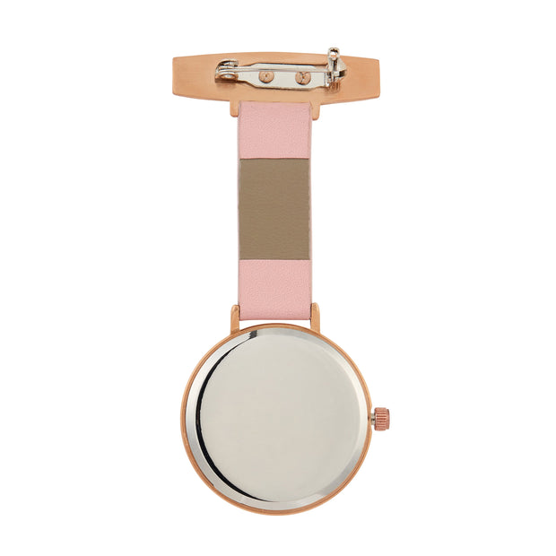 Meraki Mother of Pearl/Rose Gold/Blush Leather Fob 35