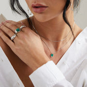 Dulcie Square Malachite Necklace