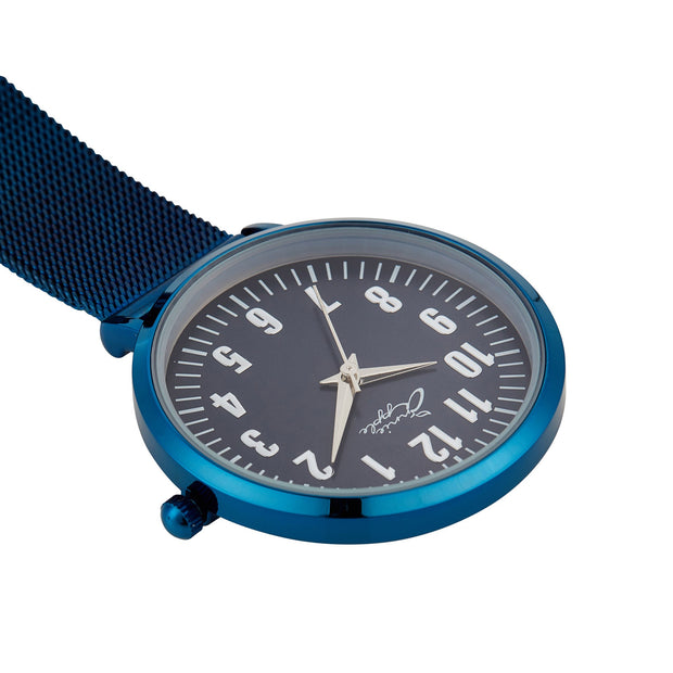 Aurora Silver/Blue Mesh Fob 35