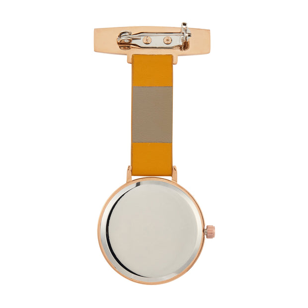 Meraki Rose Gold/Mustard Leather Fob 35