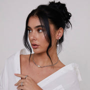 Cleo Silver Pearl Pendant Necklace