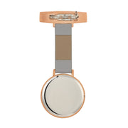 Meraki Marble/Rose Gold/Grey Leather Fob 35