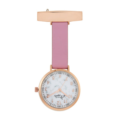 Meraki Rose Gold/Marble/Pink Leather Fob 35