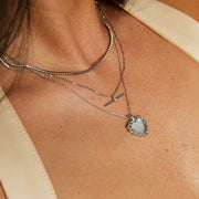 Eloise Pearl Heart Pendant Necklace