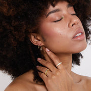 Bridie Gold Green Fine Band Ring